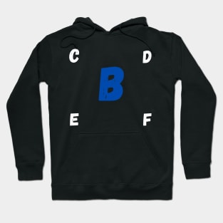 t-shirt with letter B Hoodie